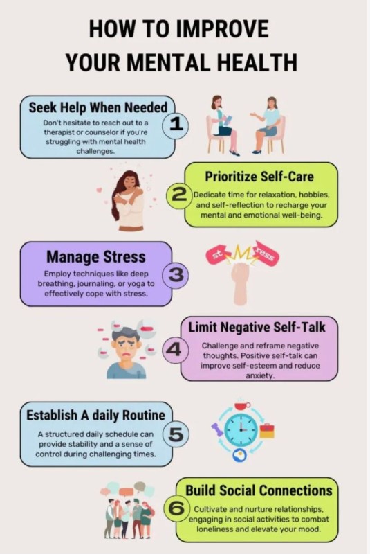 how to improve mental health as a student 