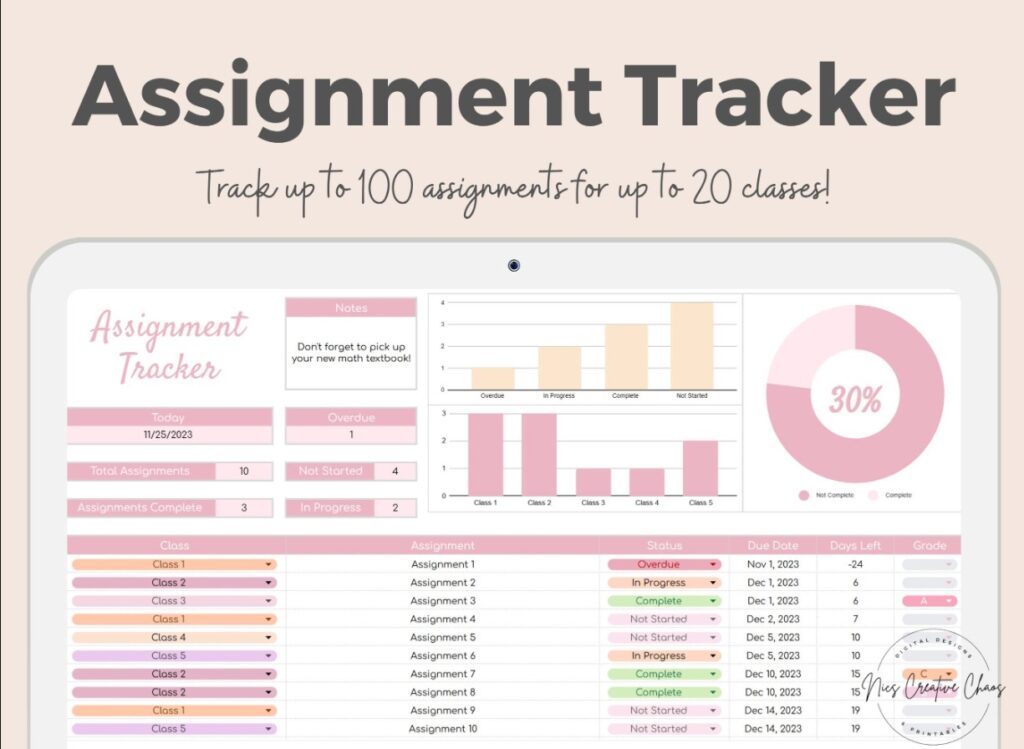 how to track your assignments