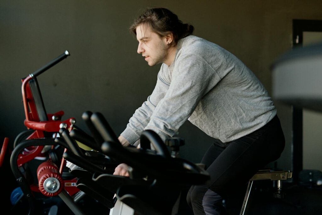 student exercising for good mental health