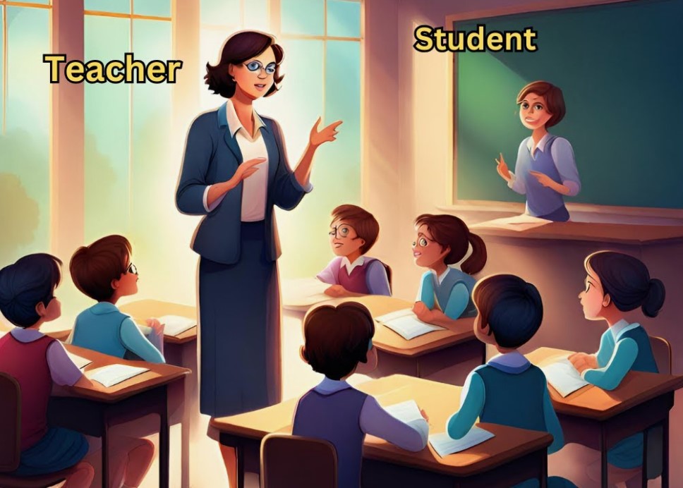 teachers and students in classroom 