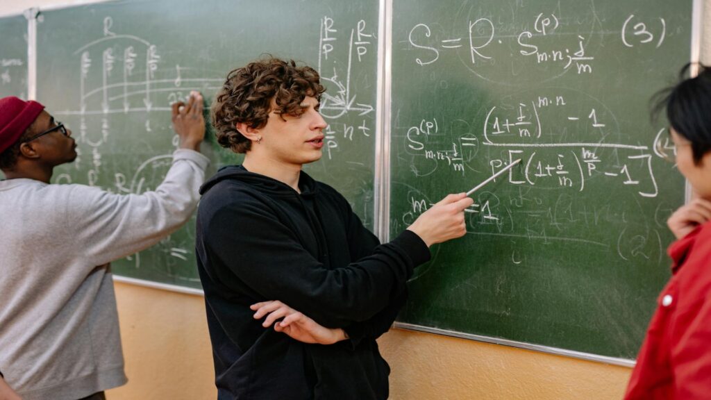 student teaching another student