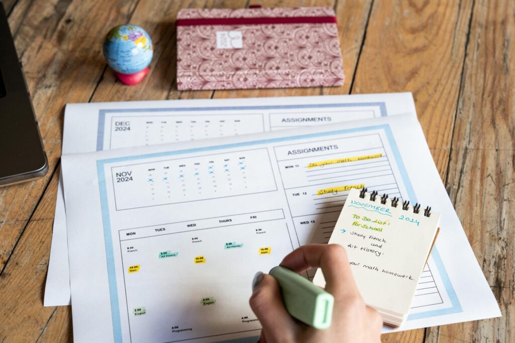 student planning